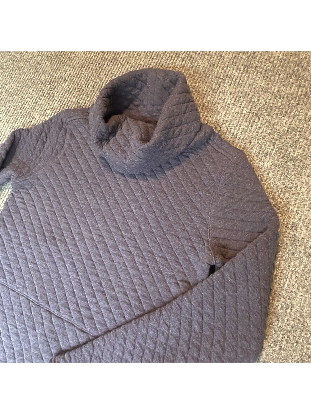 Duluth Trading Company Women’s Quilted Blue Pullover Size Small